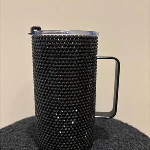 Bling rhinstone 20 ounce tumbler black